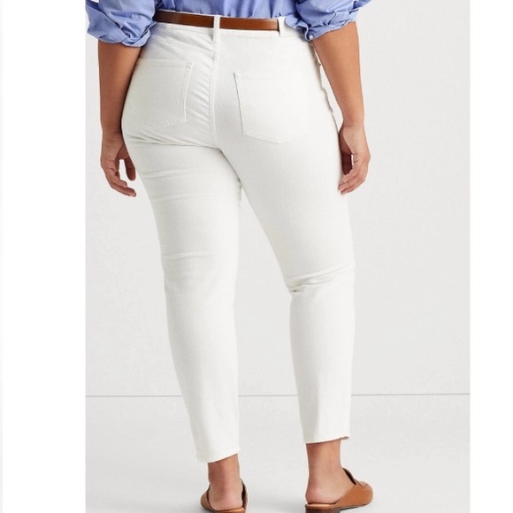 LAUREN Ralph Lauren Women White Ankles Jeans | 16 - Picture 2 of 15